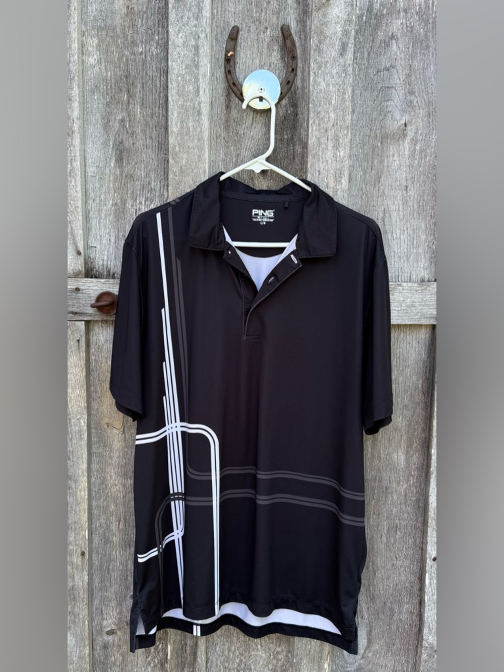 Ping Performance Mens Golf Shirt Large - Black